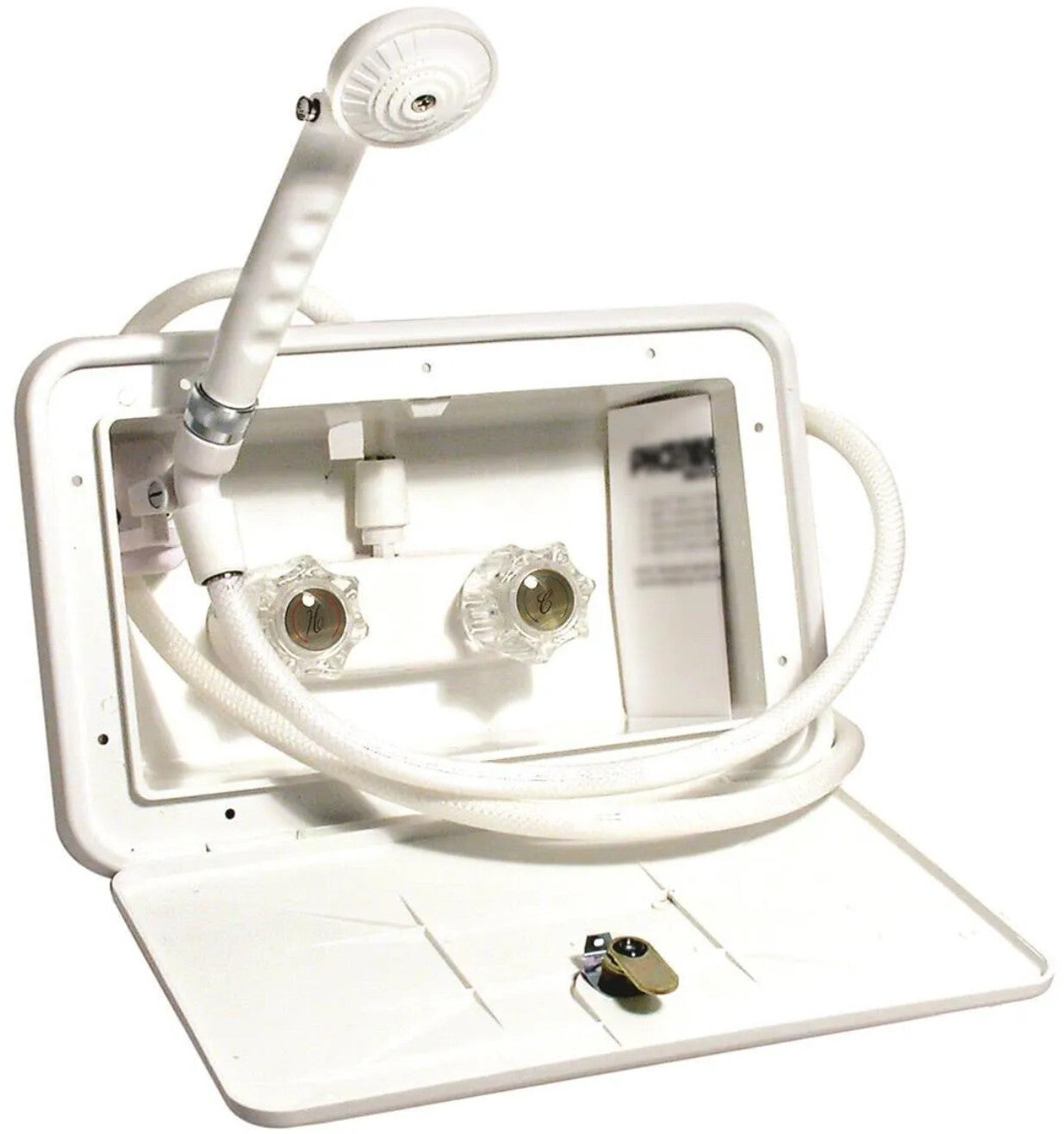 EXTERIOR SHOWER-WHITE FINISH (377-top)