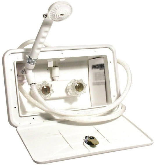 EXTERIOR SHOWER-WHITE FINISH (377-top)